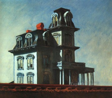 Edward Hopper Painting - casa junto al ferrocarril Edward Hopper